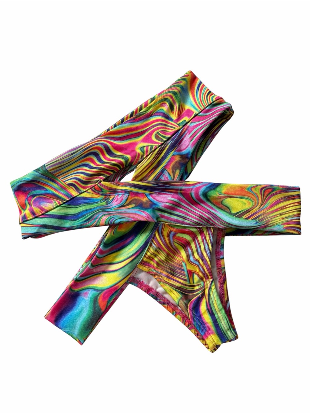 Little Black Diamond Tie Dye Cutout Bottoms